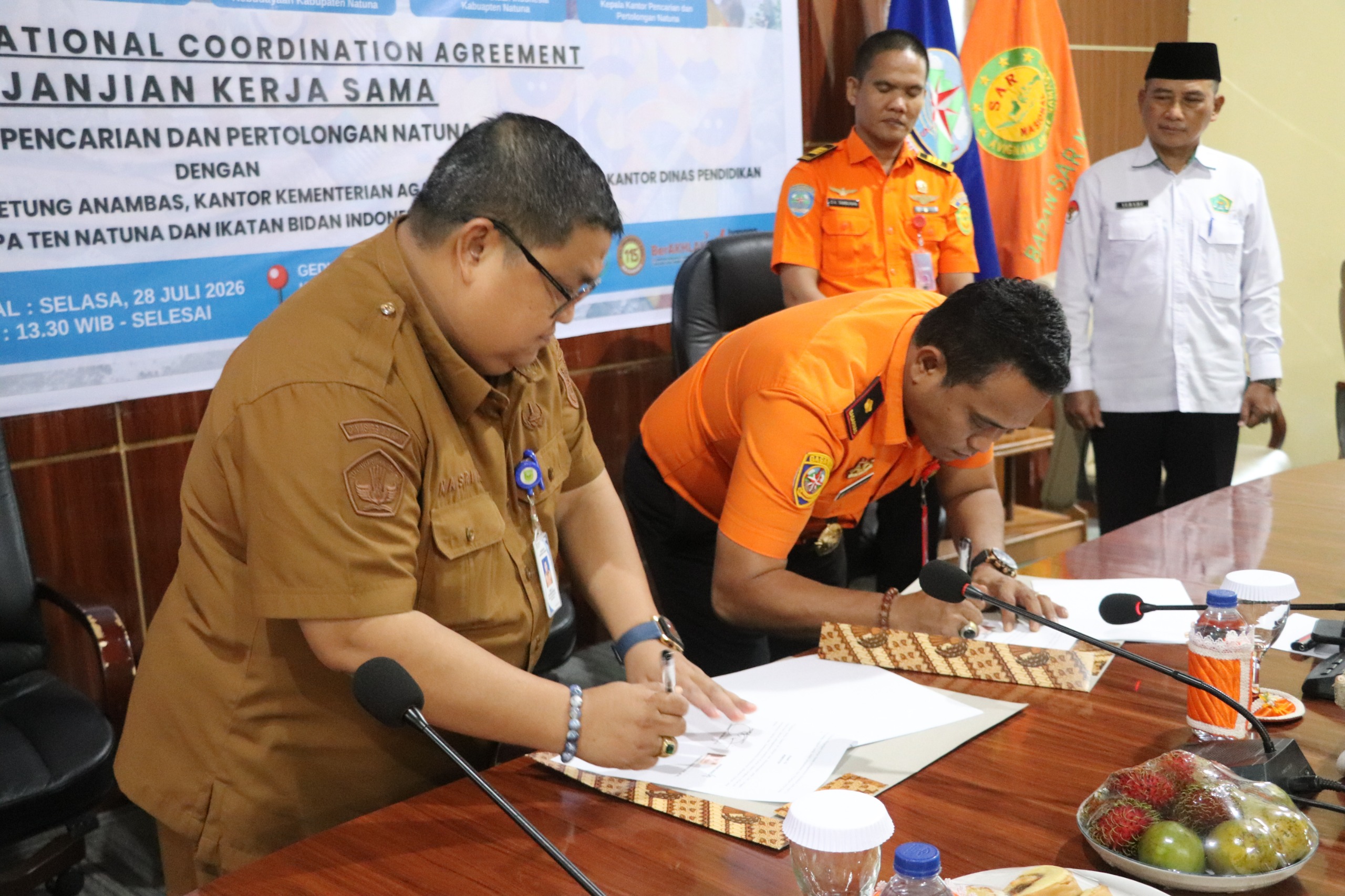 KANTOR SAR NATUNA JALIN KERJA SAMA DENGAN KEMENAG DAN DISDIKBUD UNTUK TANAMKAN BUDAYA KESADARAN SAR SEJAK DINI