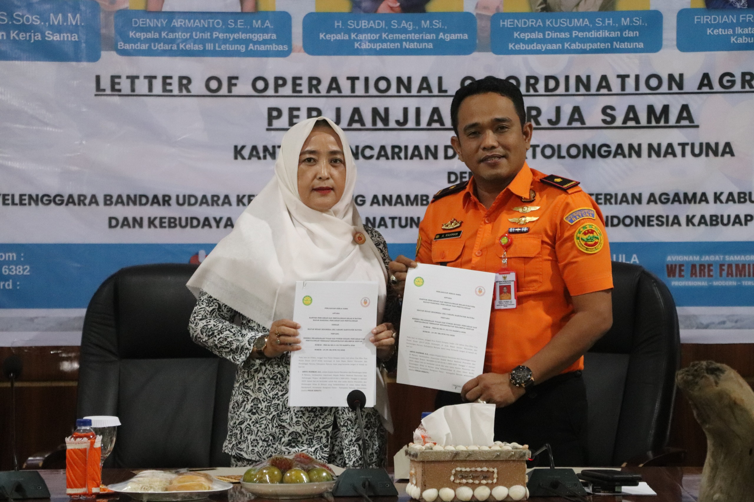 KANTOR SAR NATUNA DAN IBI JALIN KERJA SAMA STRATEGIS PERKUAT PENANGANAN KEDARURATAN KELOMPOK RENTAN DI WILAYAH 3T